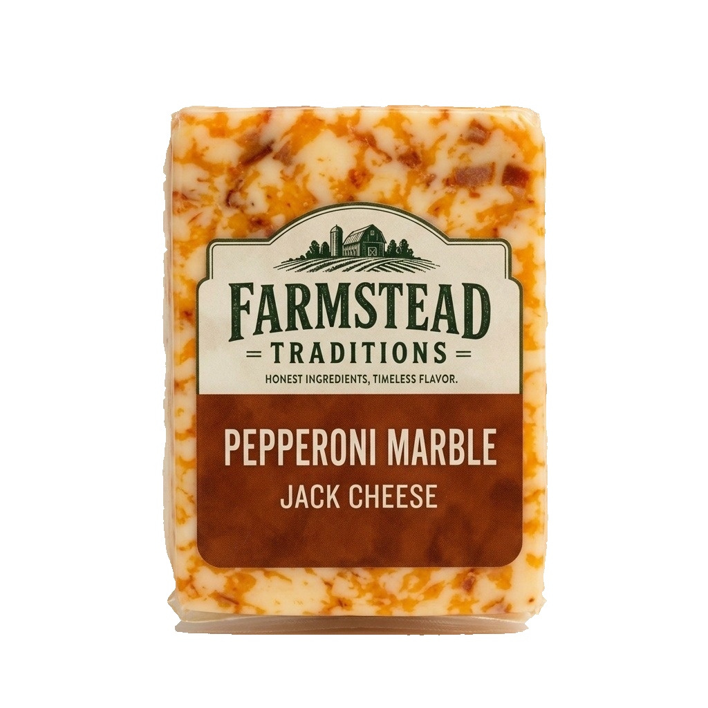 Farmstead Traditions Pepperoni Marble Jack cheese